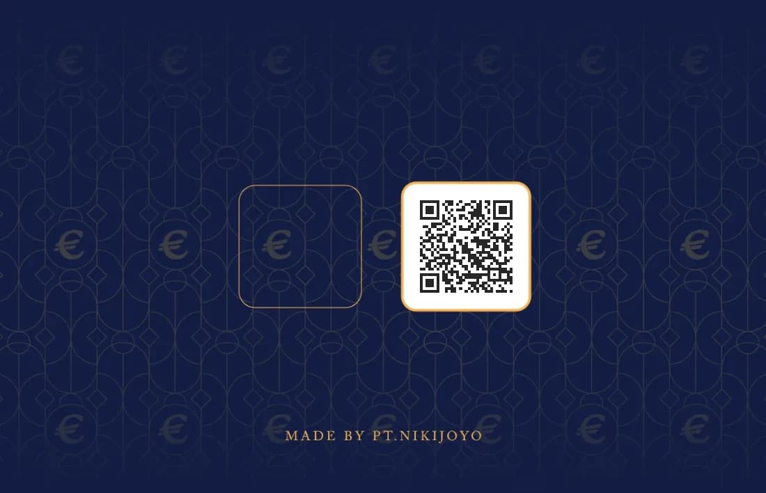 Contoh sisi belakang sertifikat EuroGold dengan kode QR